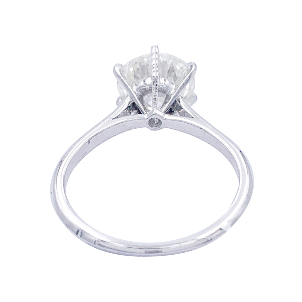 Bague solitaire diamant. 4