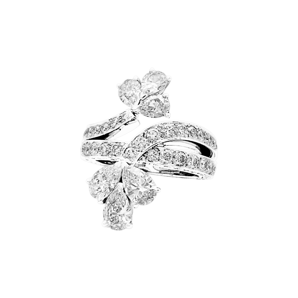 Bague Cartier, platine, diamants. 2