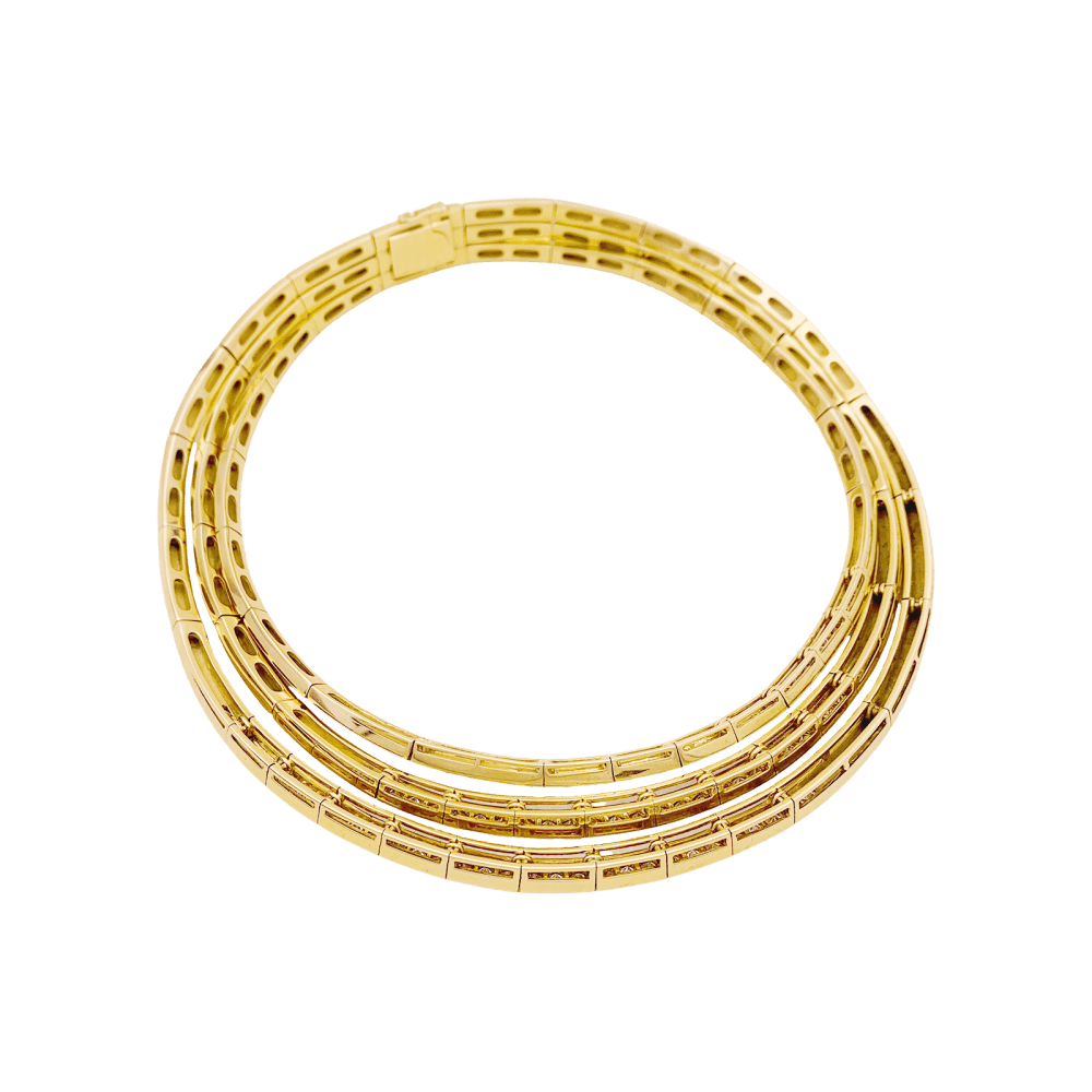 Collier Van Cleef & Arpels, or jaune et diamants. 4