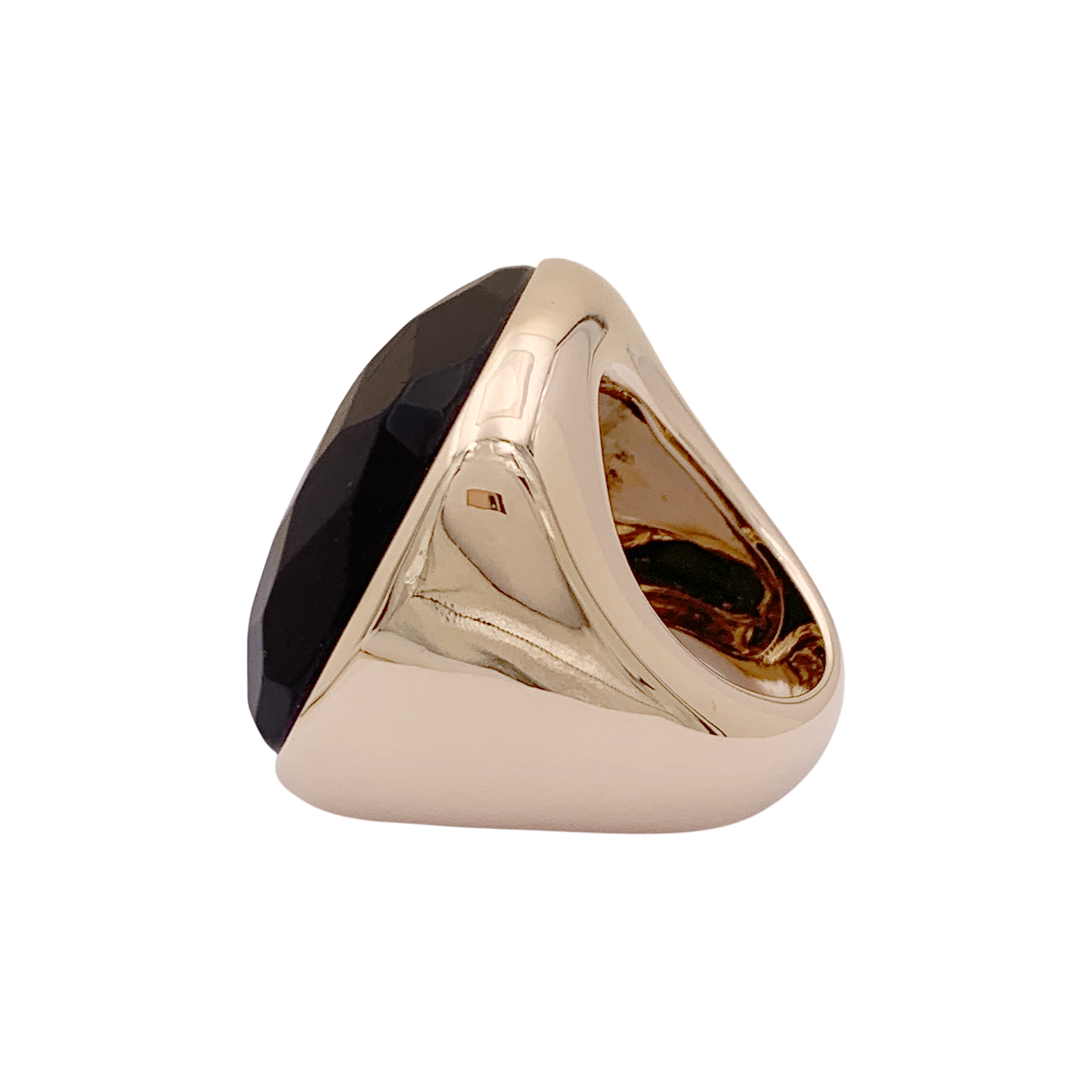 Bague Pomellato "Victoria", or rose, jais. 5