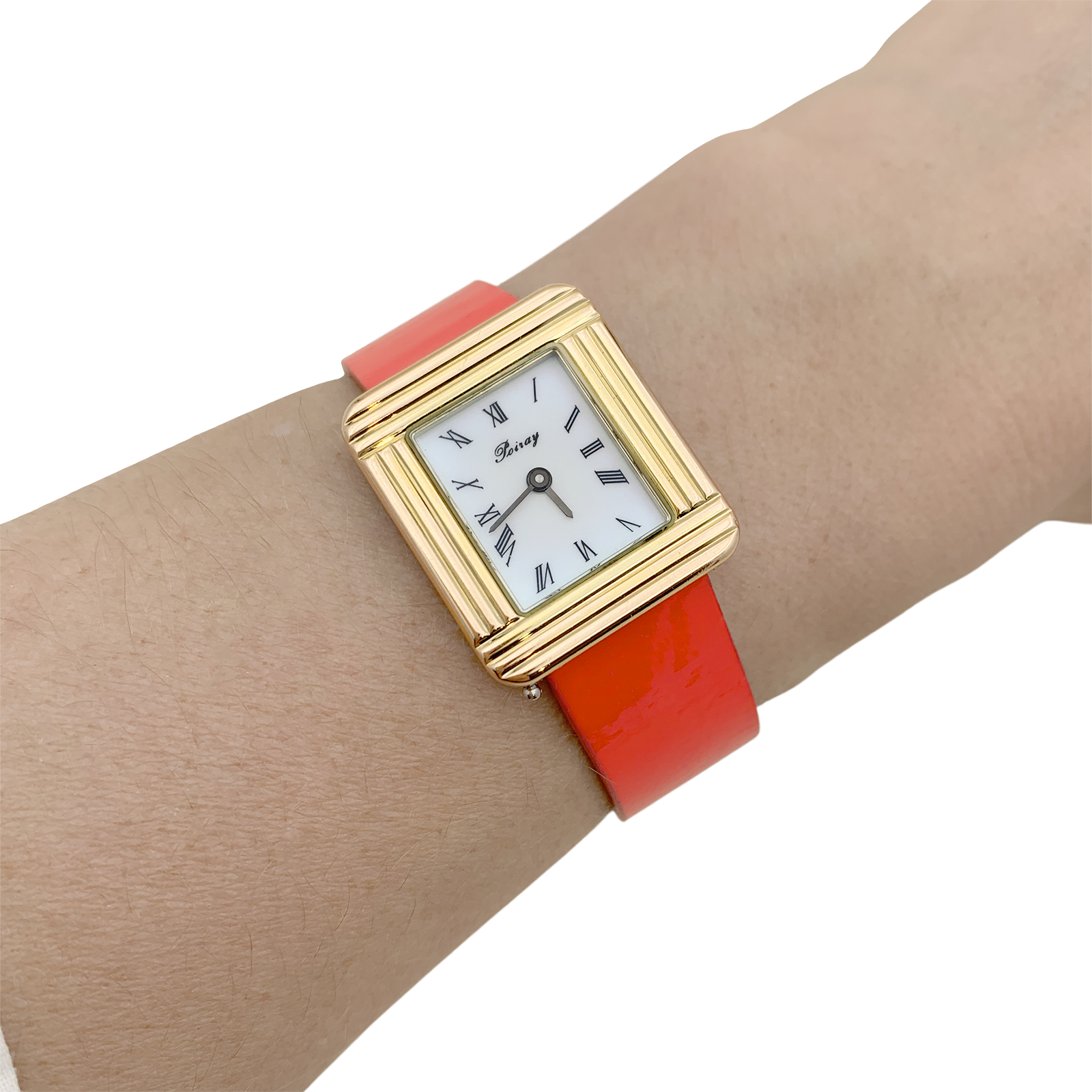 Montre Poiray, "Ma Première", plaqué or, acier. 5