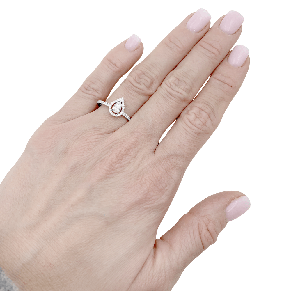 Bague Messika, « M-Love », or blanc et diamants. 6