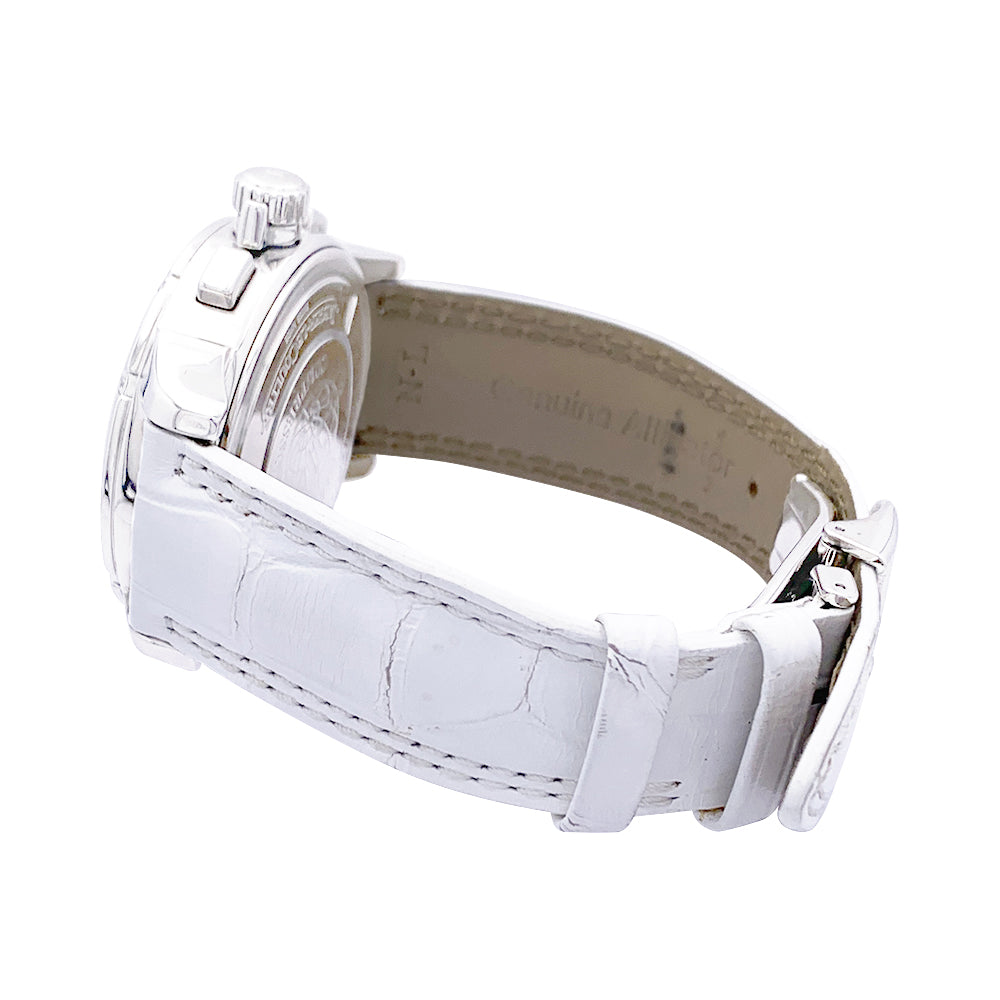Montre Jaeger Lecoultre "Lady Diving Chrono Date" acier, diamants. 5