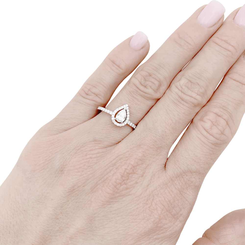 Bague Messika, « M-Love », or blanc et diamants. 7