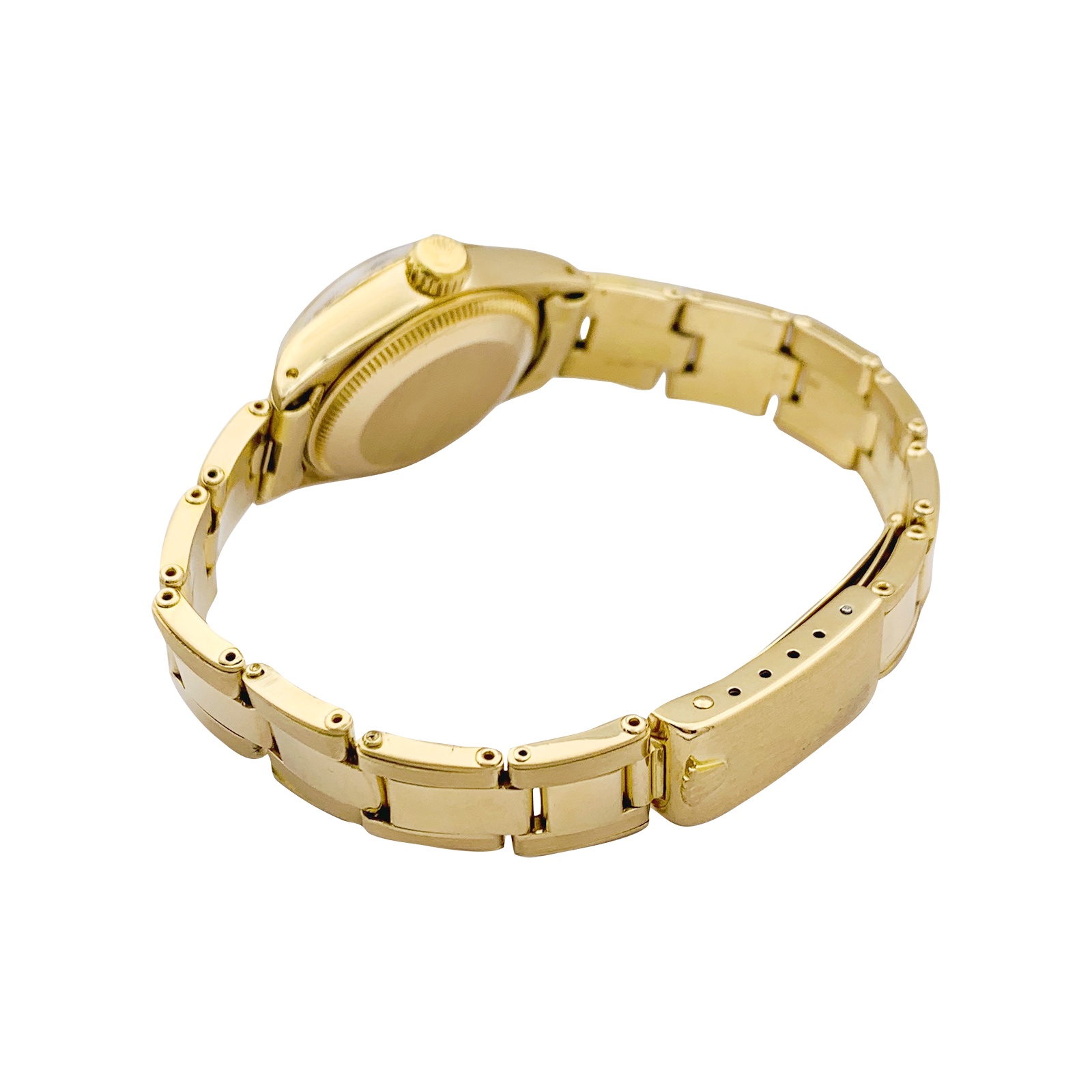 Montre Femme Rolex, "Oyster Perpetual Datejust", or jaune. 4