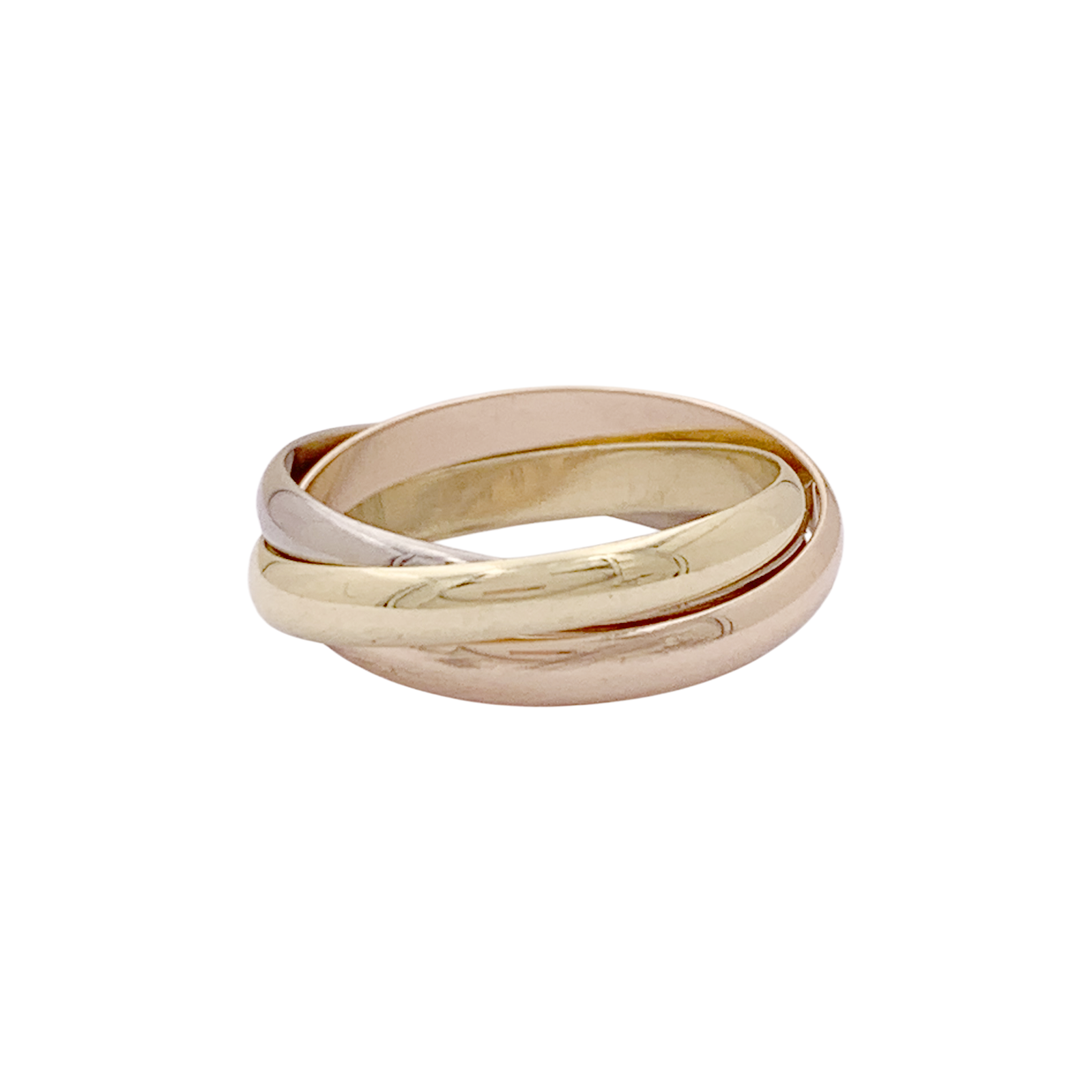 Bague CARTIER Trinity, trois ors. 2