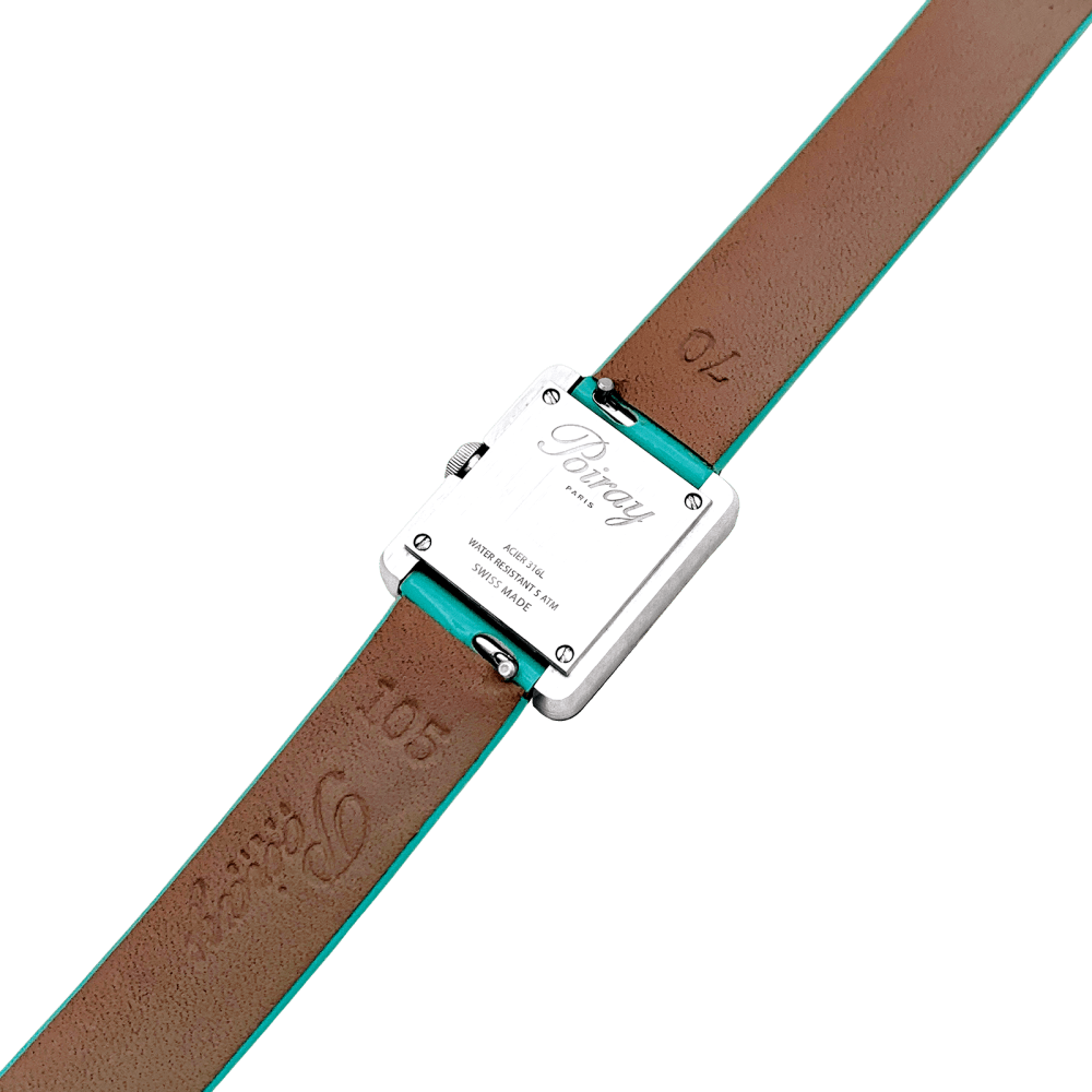 Montre Poiray, "Ma Première Mini", acier, cuir. 4