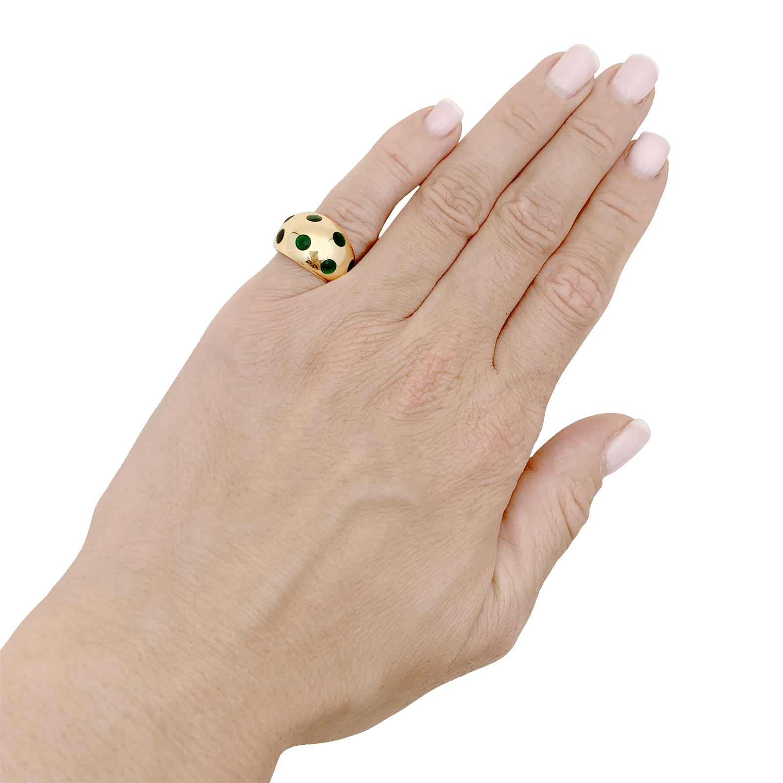 Bague vintage Van Cleef & Arpels, or jaune, laque. 6