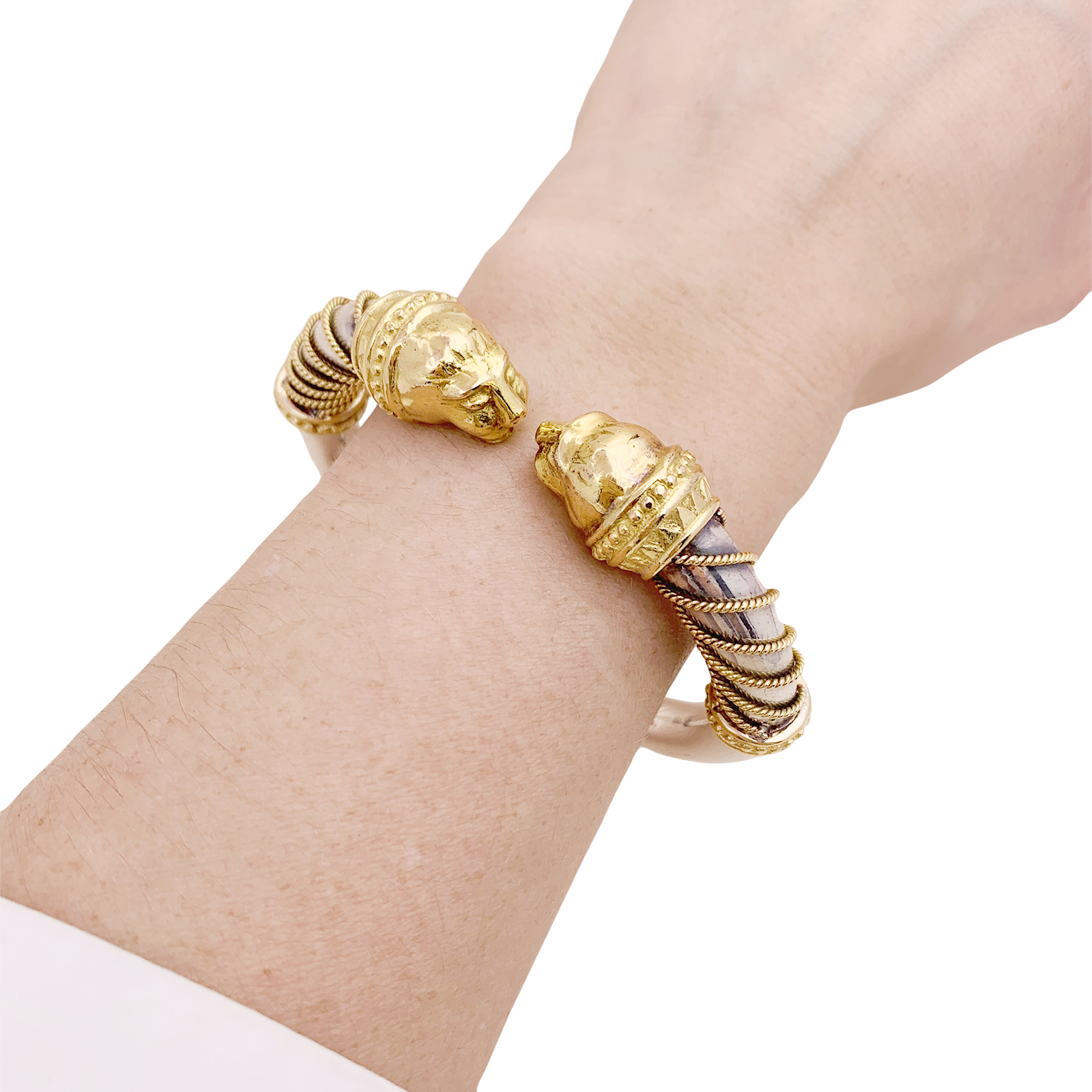 Bracelet Zolotas, "Heritage", or jaune, argent. 6