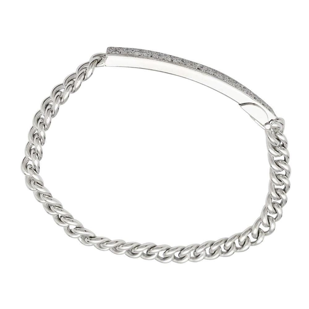 Bracelet Dior, "Gourmette", or blanc, diamants. 3