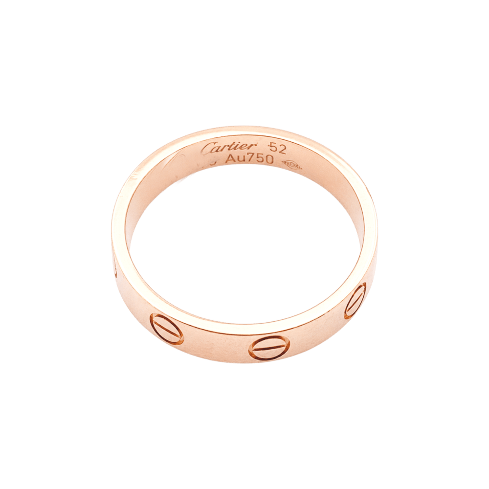 Bague Cartier, "Love" or rose. 4