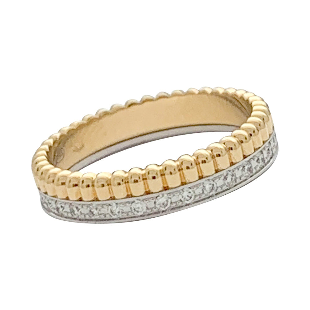Bague Boucheron, “Quatre Radiant Edition Grosgrain”, deux ors et diamants. 4