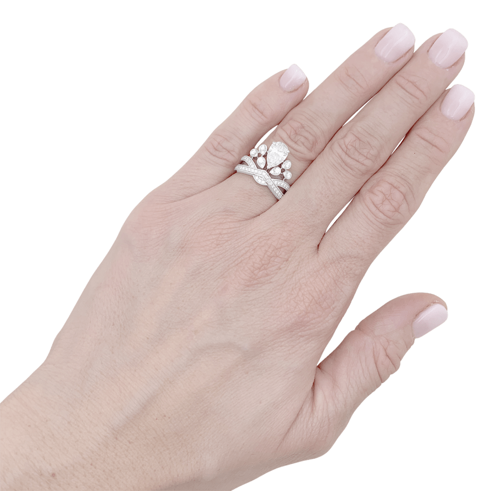 Bague Chaumet, "Joséphine Aigrette Impériale", platine et diamants. 7