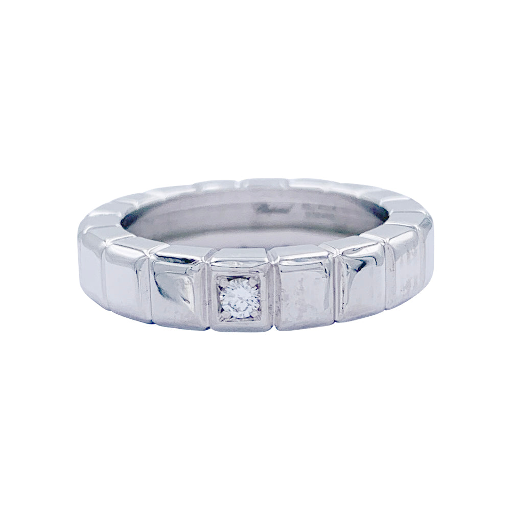 Bague Chopard, "Ice Cube", or blanc, diamant. 2