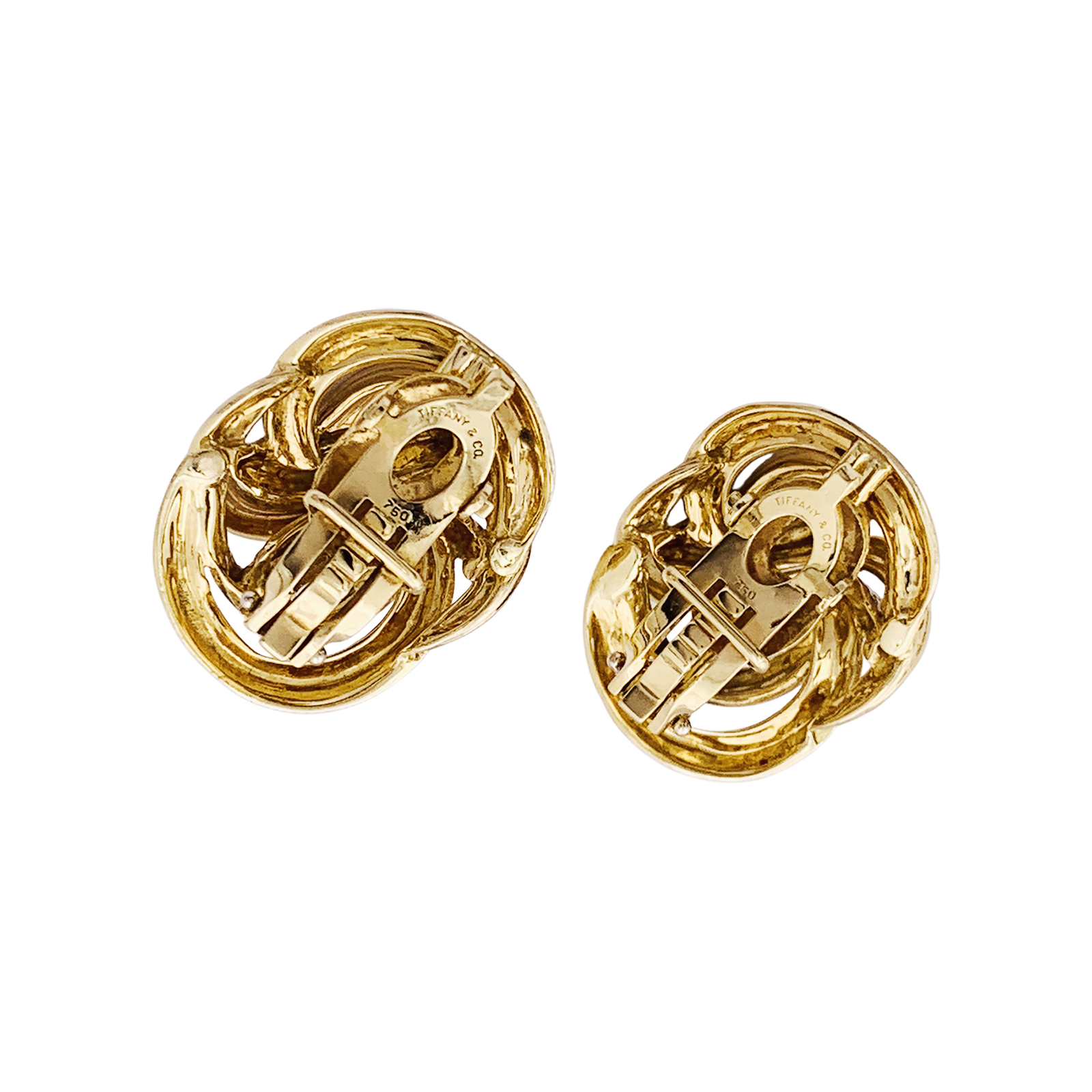 Boucles d'oreilles TIFFANY & CO, or jaune. 3
