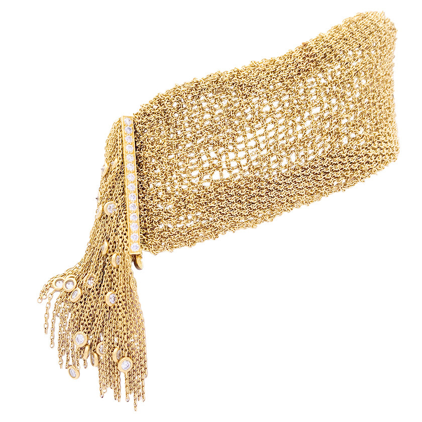 Bracelet Boucheron, "Delilah", or jaune, diamants. 7