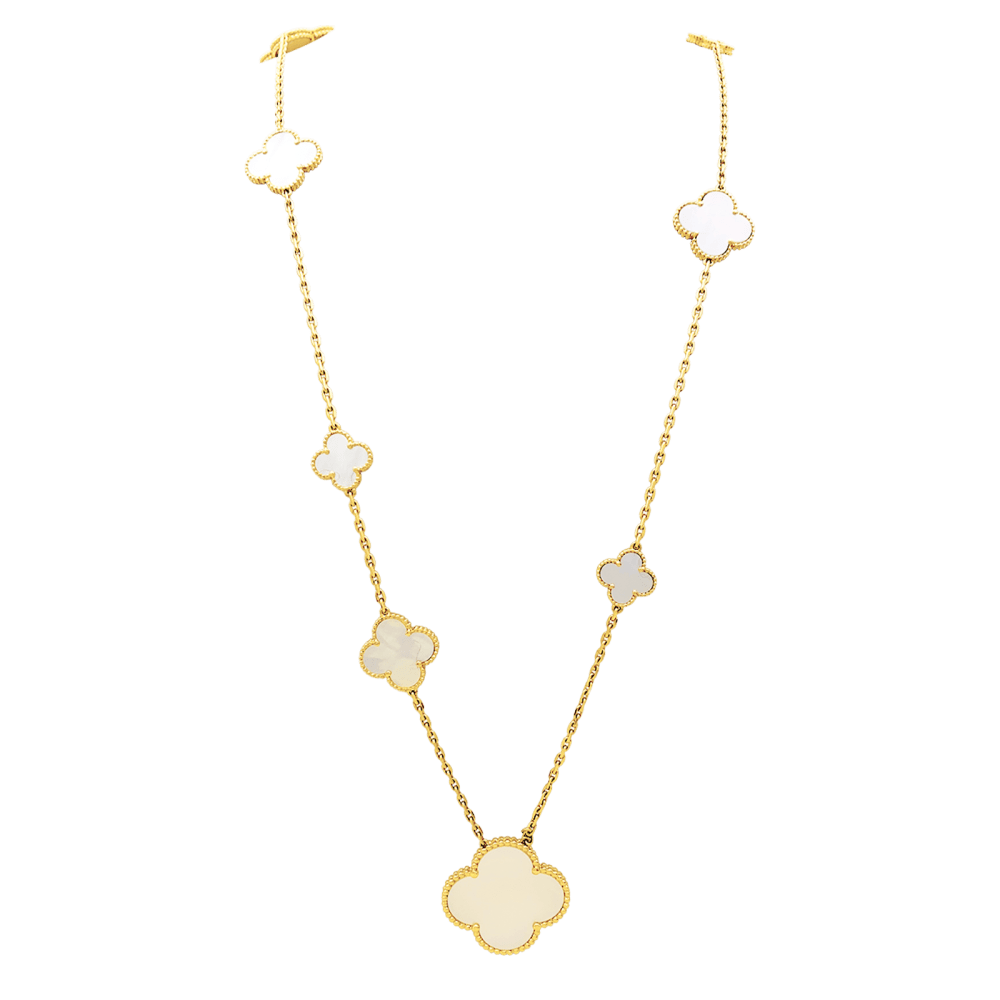 Sautoir Van Cleef & Arpels, "Magic Alhambra", or jaune et nacre. 1