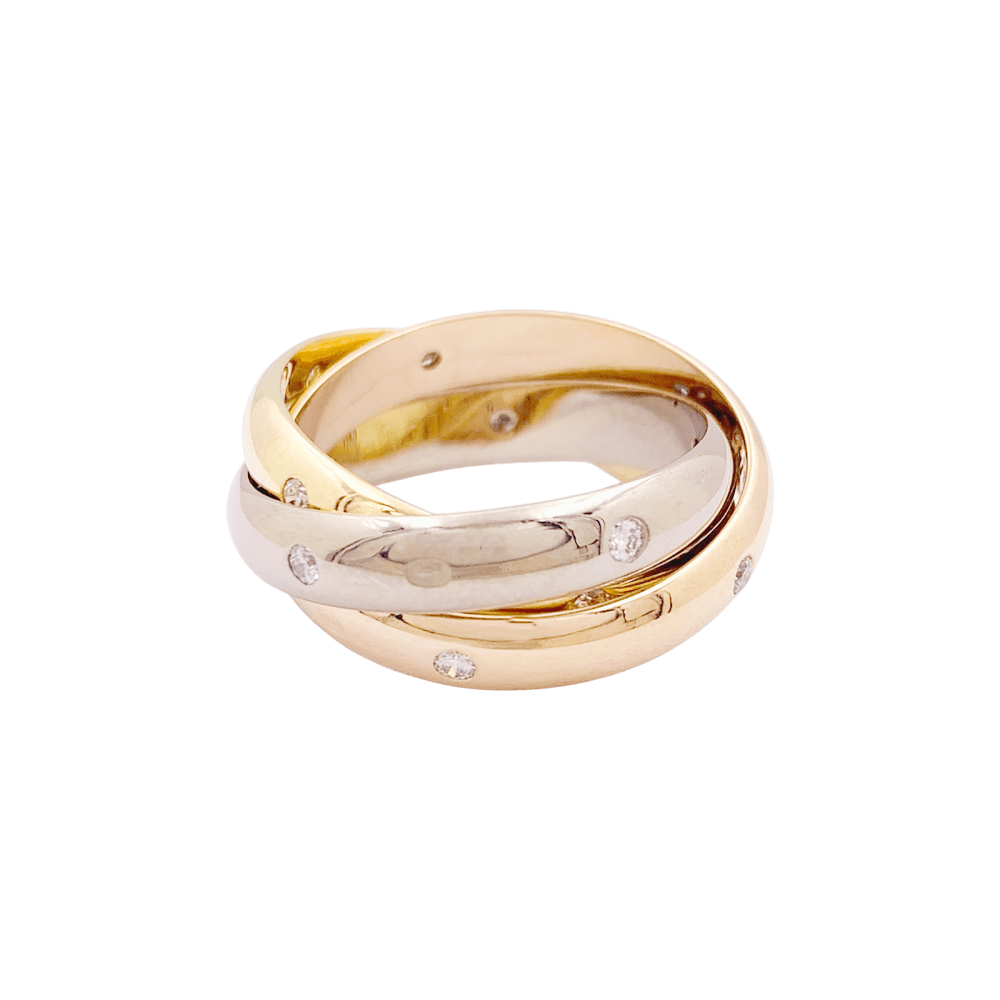 Bague Cartier, "Constellation", trois ors et diamants. 3