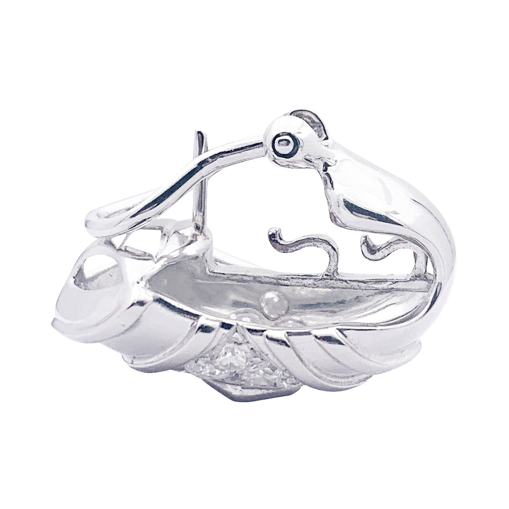 Boucles d’oreilles Repossi en or blanc, diamants. 5