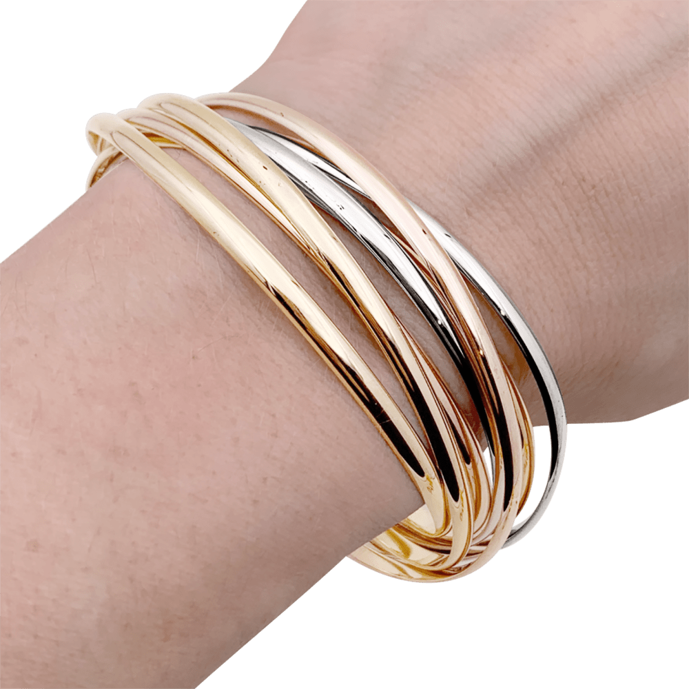 Bracelet Cartier, "Trinity Semainier", trois ors. 35225 6