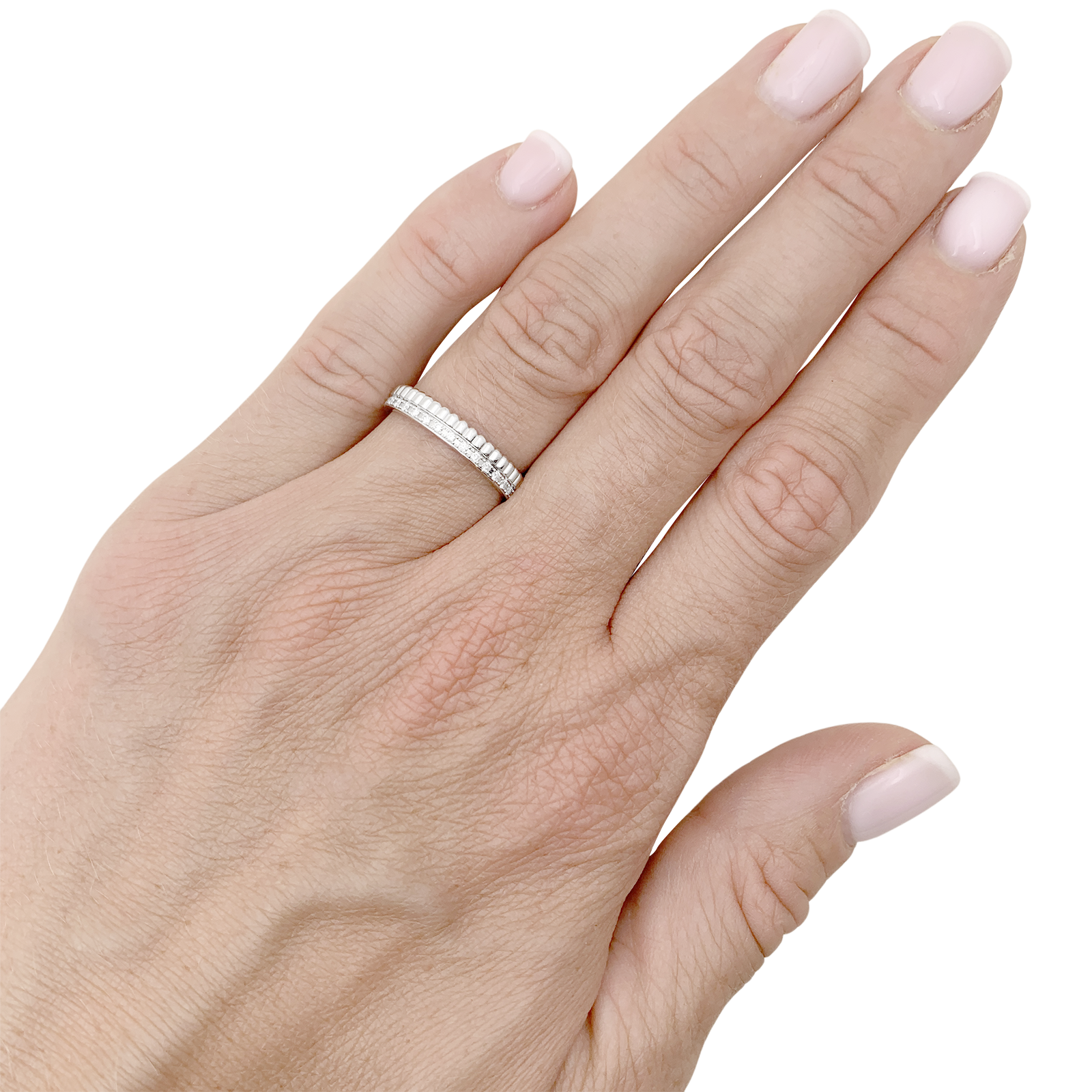 Alliance Boucheron "Quatre Radiant Edition" or blanc et diamants. 4