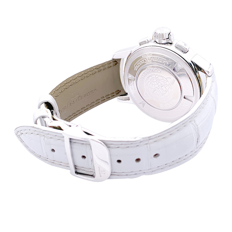Montre Jaeger Lecoultre "Lady Diving Chrono Date" acier, diamants. 4