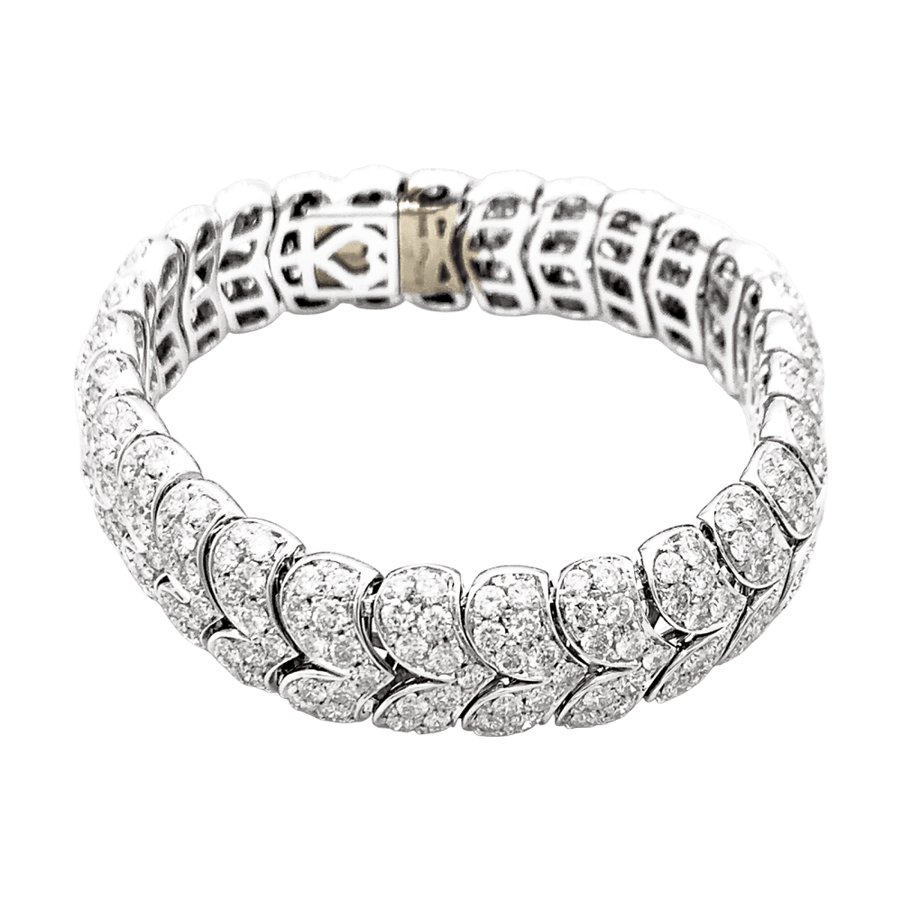 Bracelet Arfan, or blanc et diamants. 4