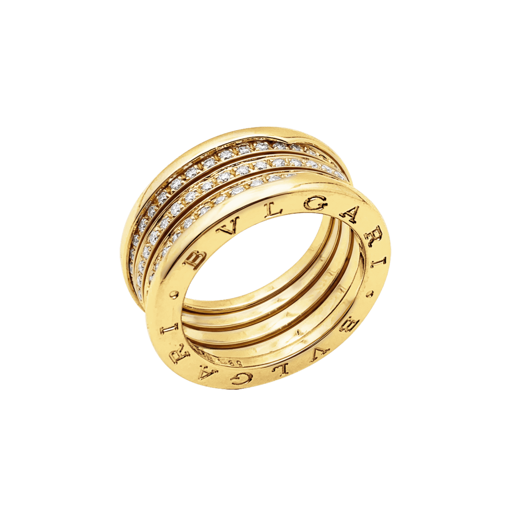 Bague Bulgari, "B.Zero1", or jaune et diamants. 4