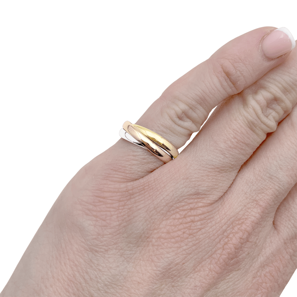 Bague Cartier vintage, "Trinity", 3 ors. 6