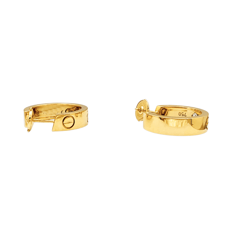 Boucles d'oreilles Cartier, "Love", or jaune et diamants. 3