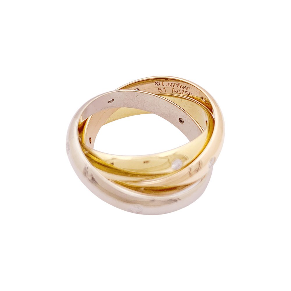 Bague Cartier, "Constellation", trois ors et diamants. 6