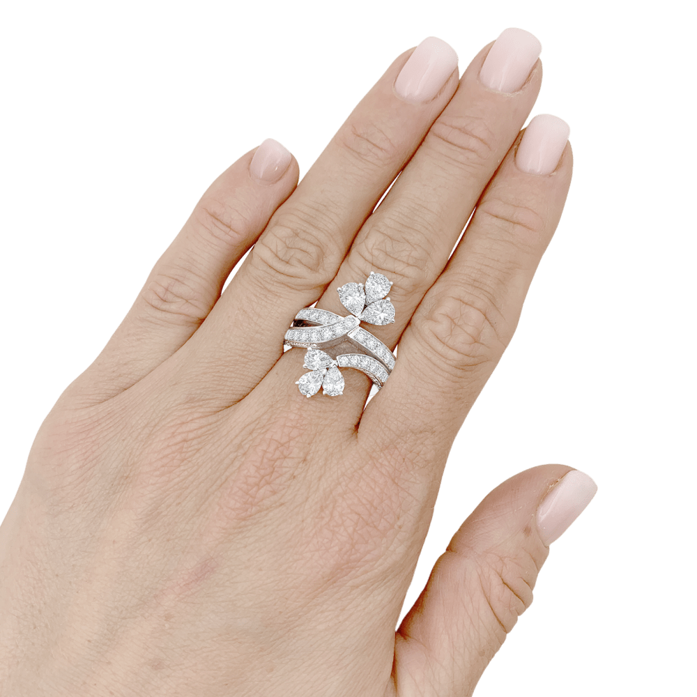 Bague Cartier, platine, diamants. 9