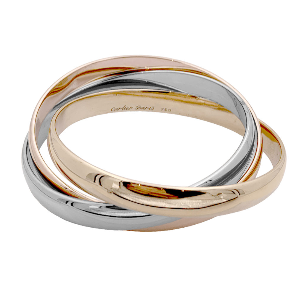 Bracelet Cartier, "Trinity", trois ors. 2