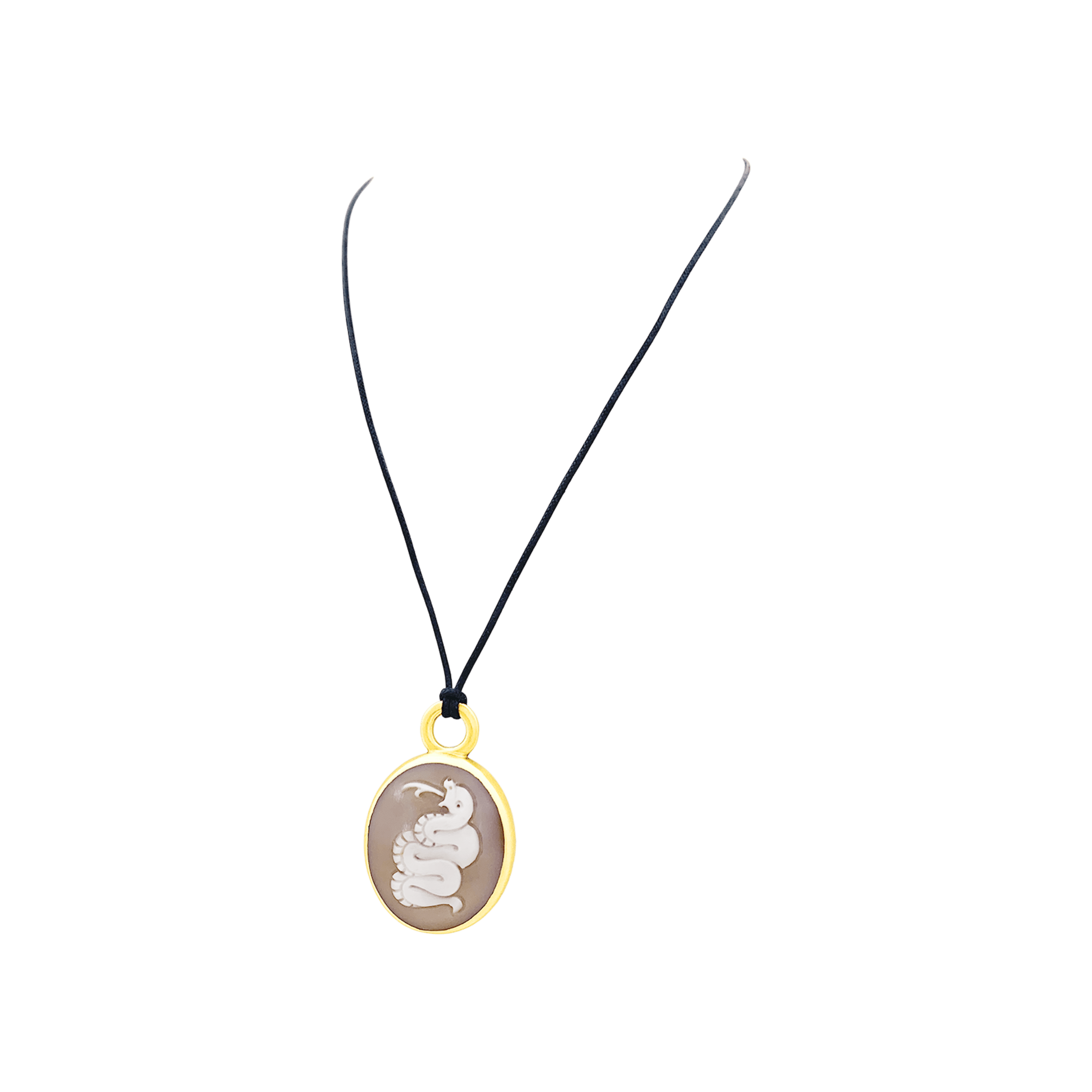 Pendentif Pomellato, "Eva", or rose, camée coquille. 2