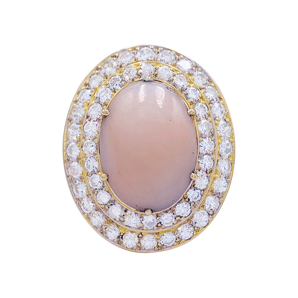 Bague M.Gérard corail, diamants. 3