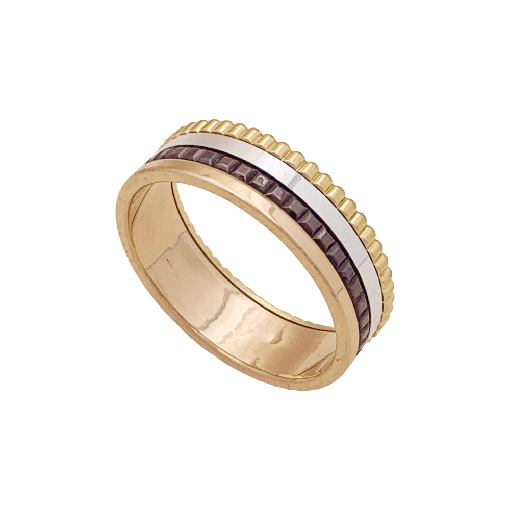 Bague Boucheron, "Quatre Classique Small",, en or rose, blanc et jaune. 4