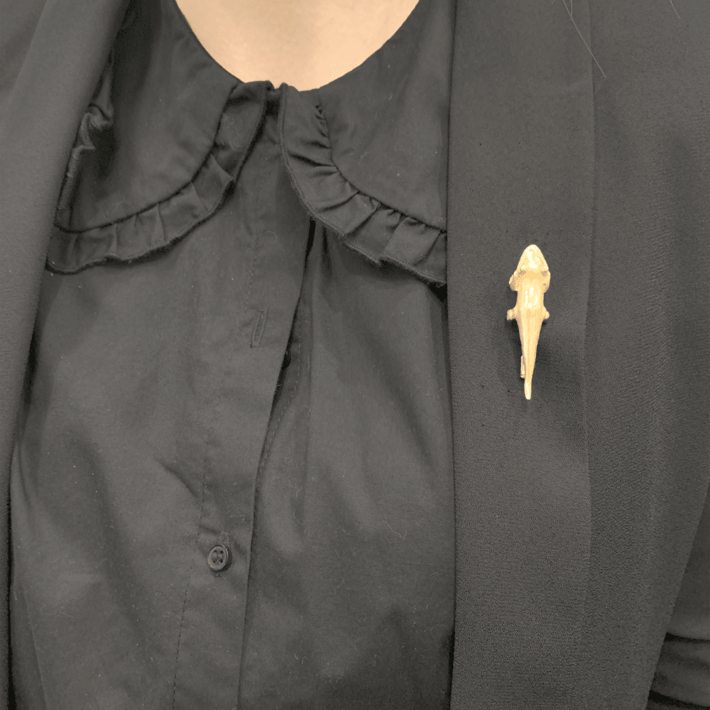 Broche, «Lézard », or jaune. 6