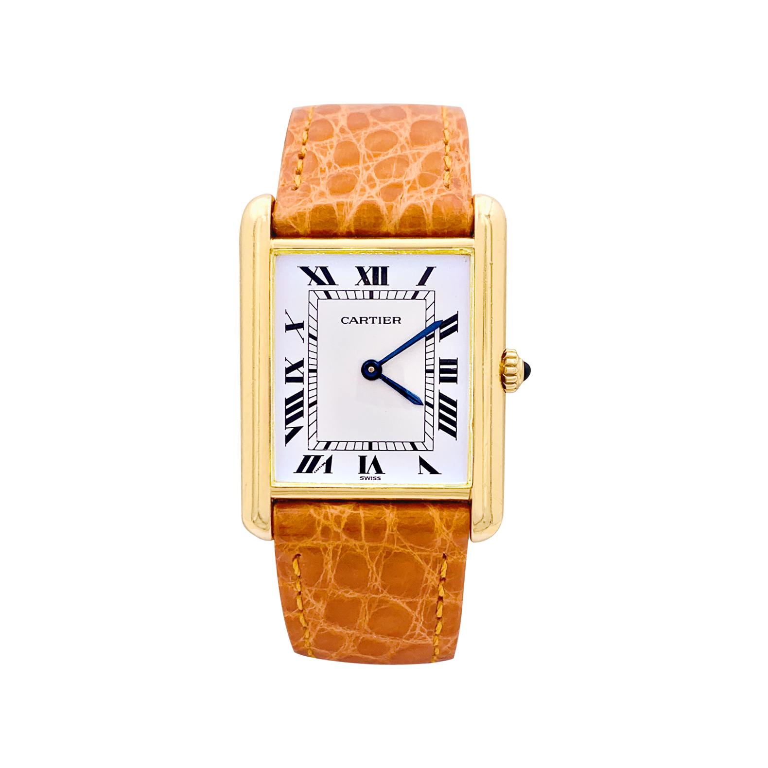 Montre Cartier, "Tank Louis Cartier", or jaune. 1