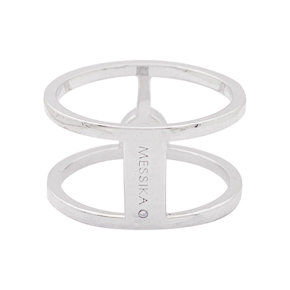 Bague Messika, "Glam'Azone", or blanc, diamants. 3