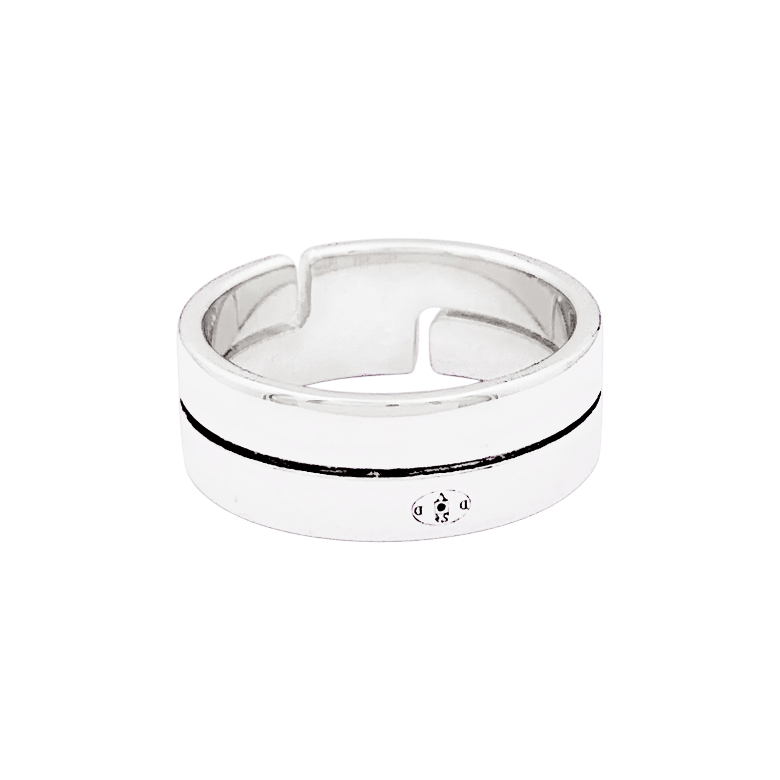 Bague Dinh Van, "Seventies", or blanc. 3