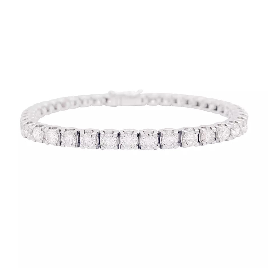 Ligne tennis or blanc diamants. 1