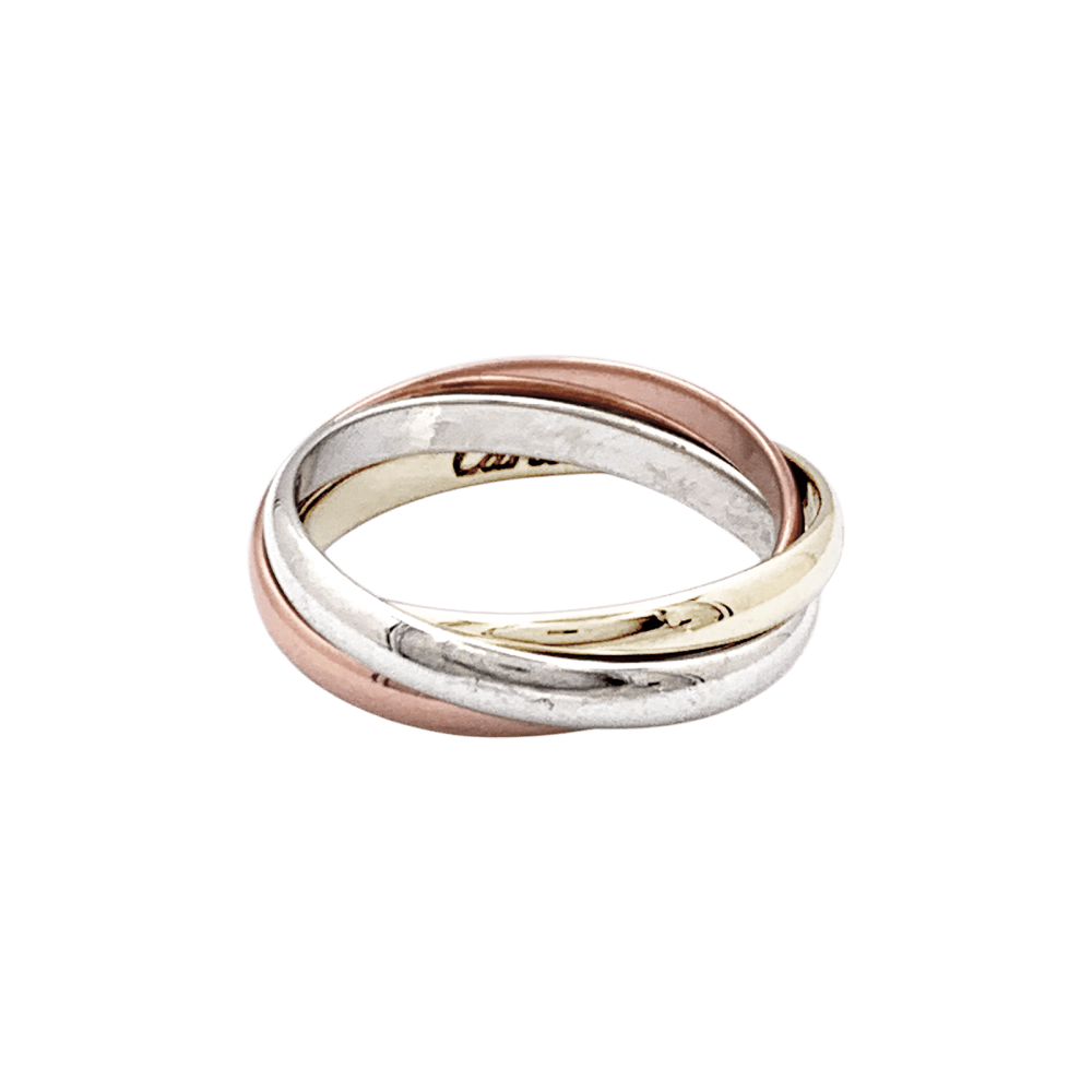 Bague Cartier, "Trinity" trois tons d'or. 3