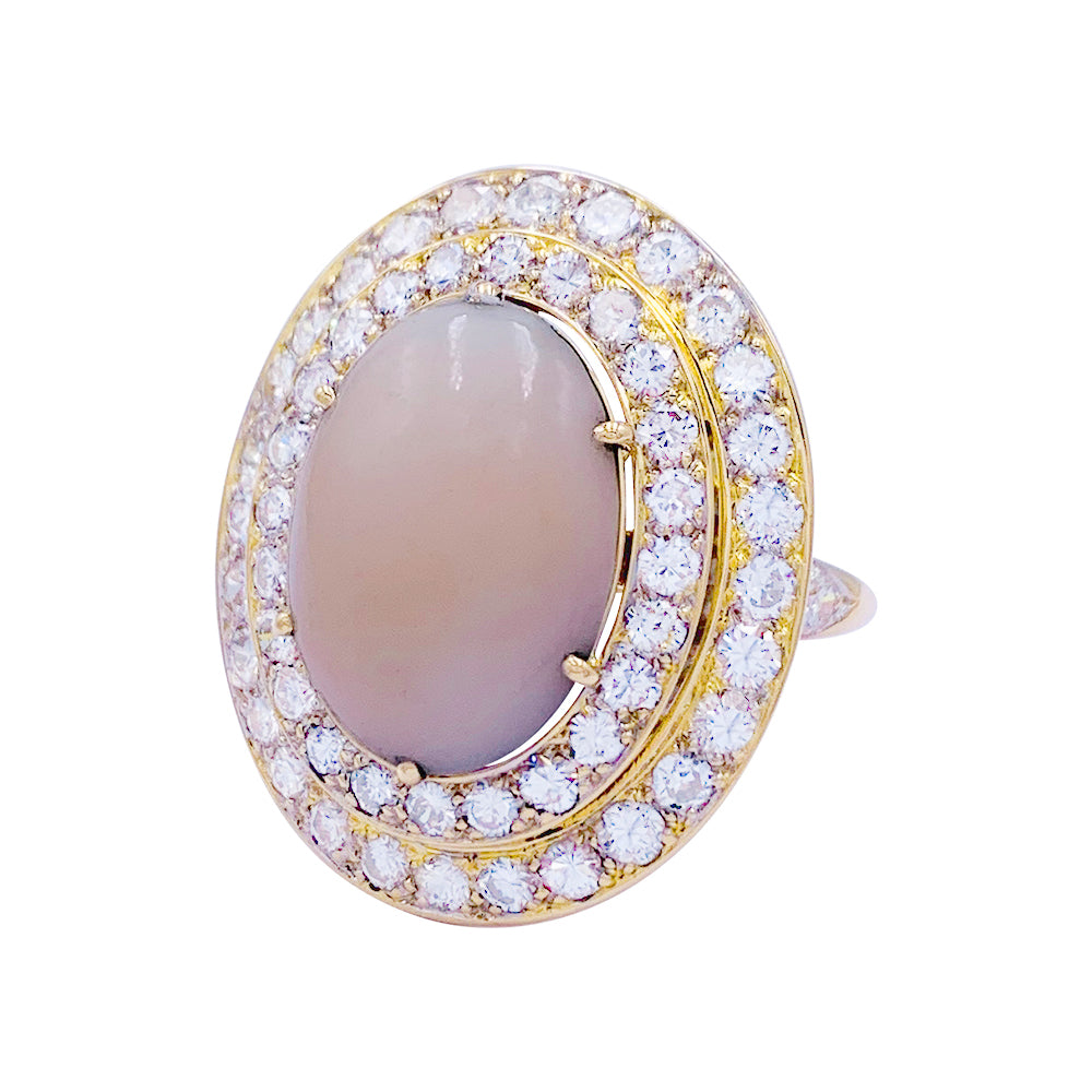 Bague M.Gérard corail, diamants. 2