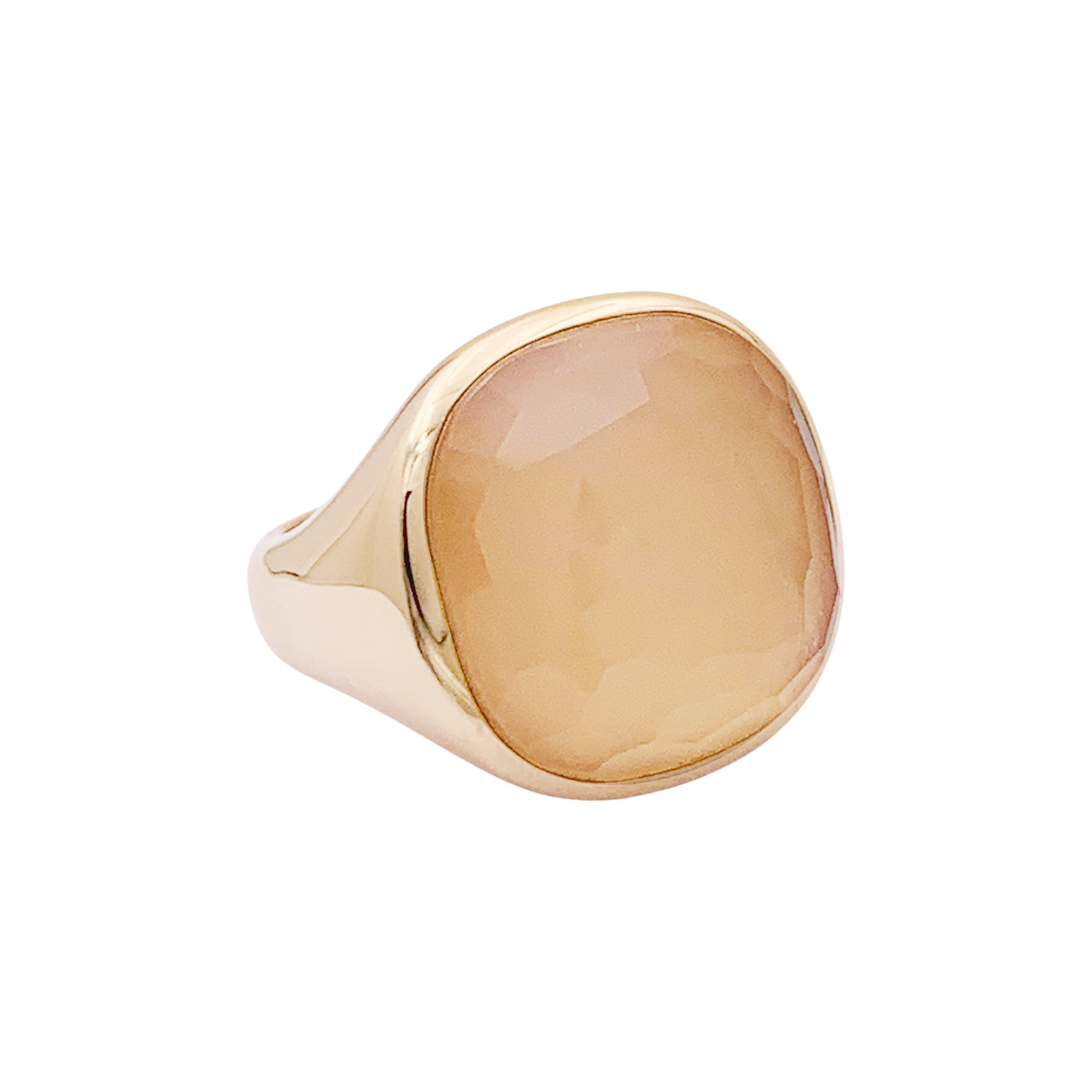 Bague Pomellato "Cipria" en or rose et quartz rose. 2