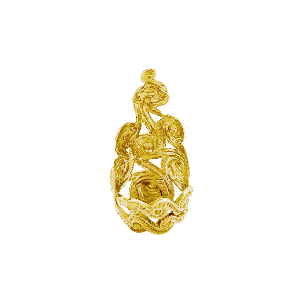 Bague "volutes" or jaune. 5