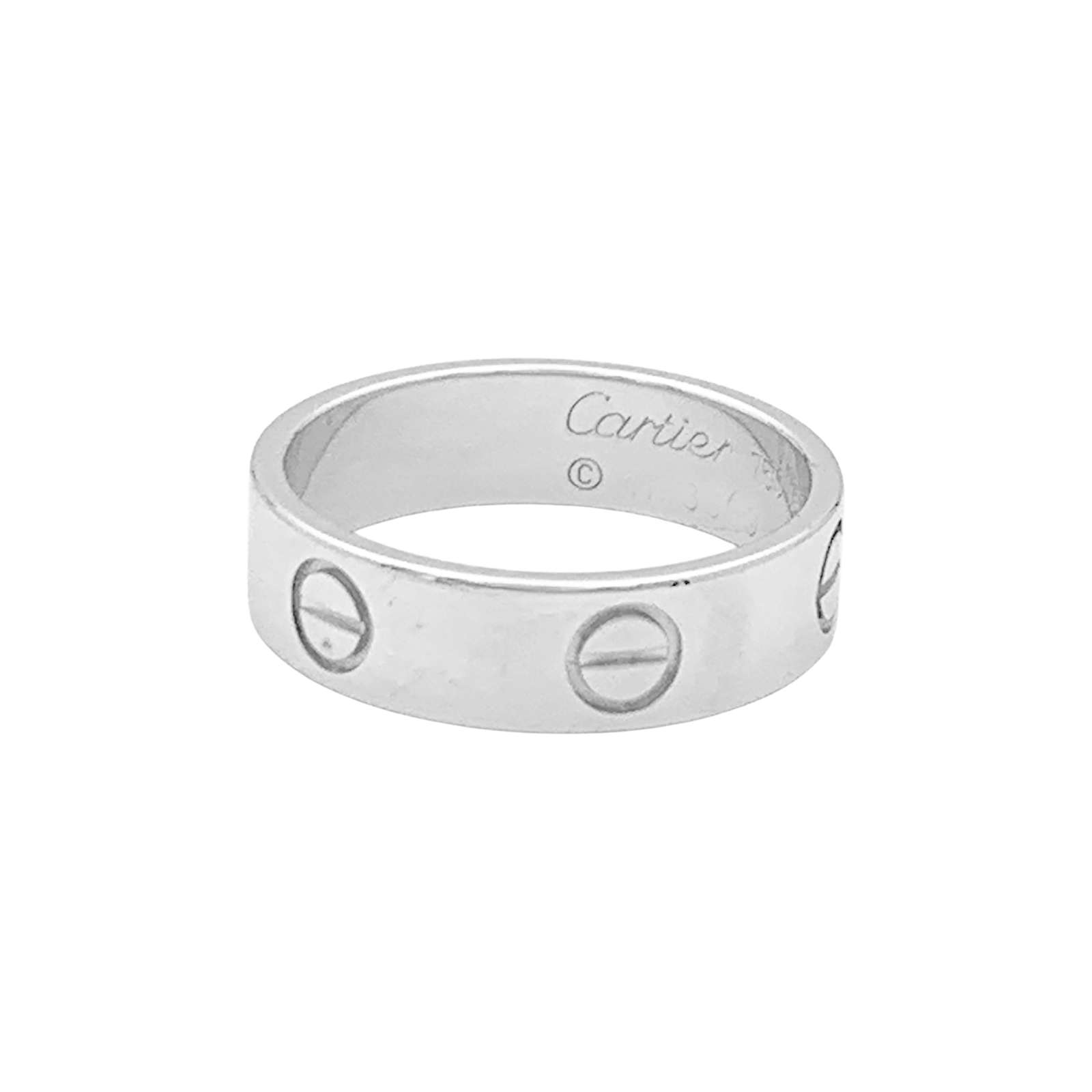 Bague Cartier "Love" or blanc. 2