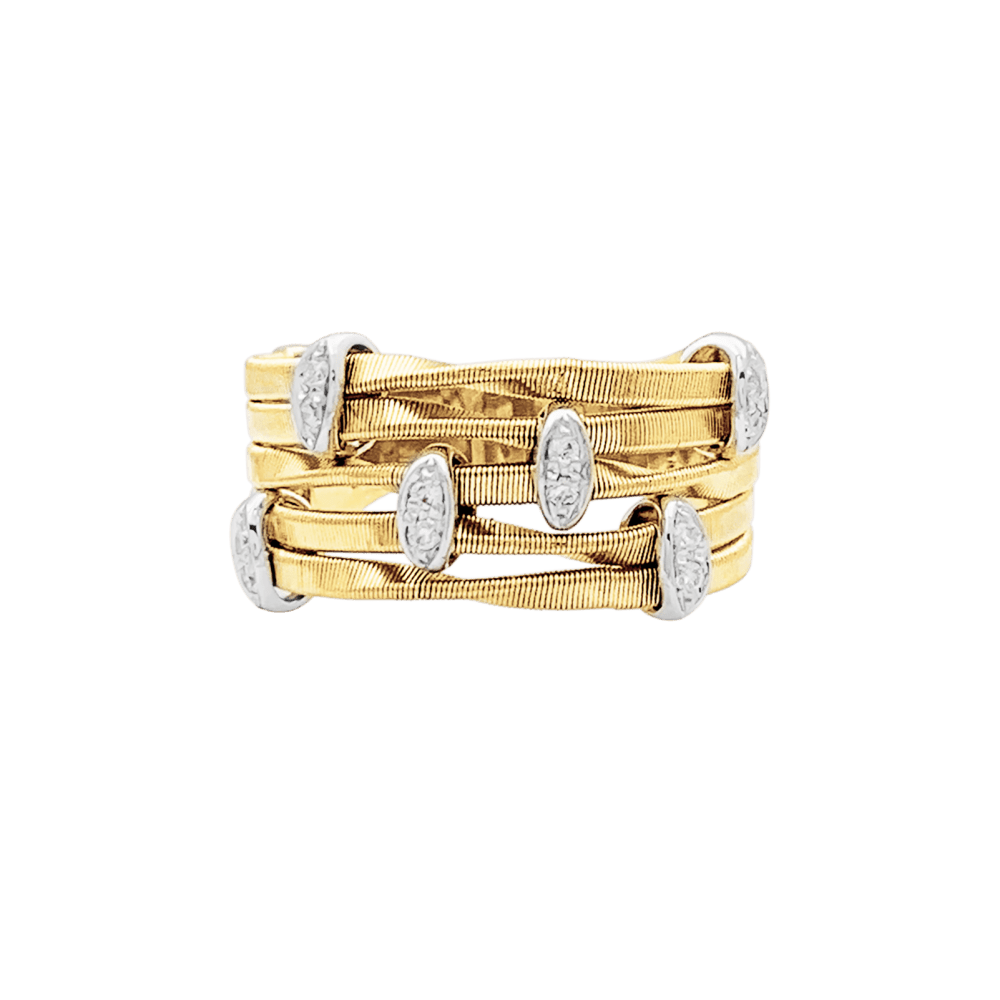 Bague Marco BICEGO, « Marrakech Onde », deux ors, diamants. 1