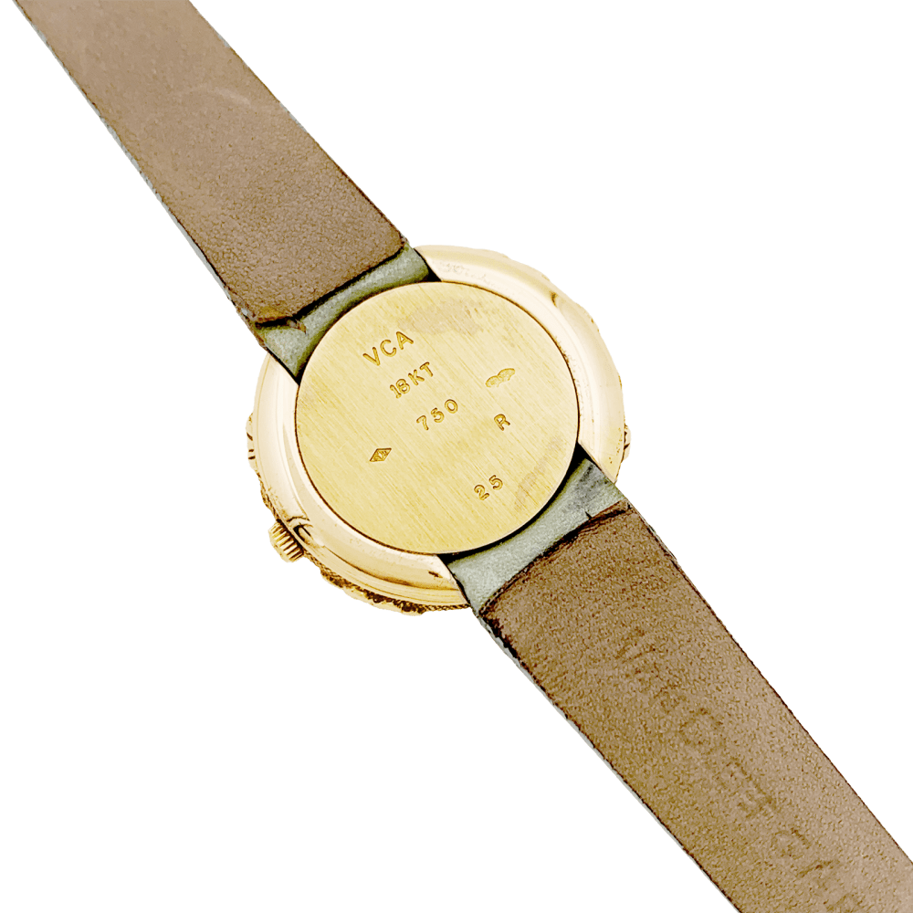 Montre Van Cleef & Arpels, "Tess", or jaune et diamants. 4