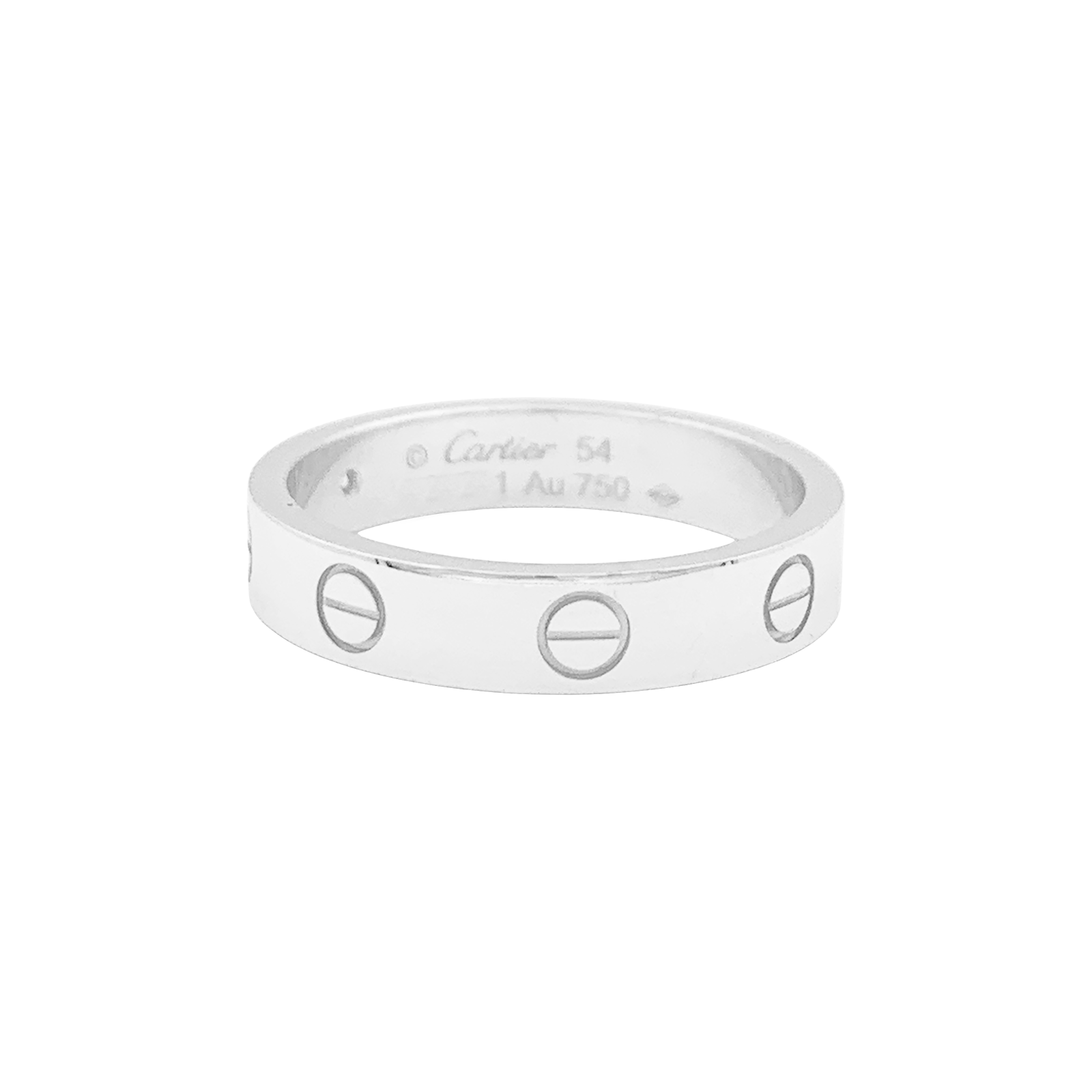 Bague Cartier "Love" or blanc, diamant. 4