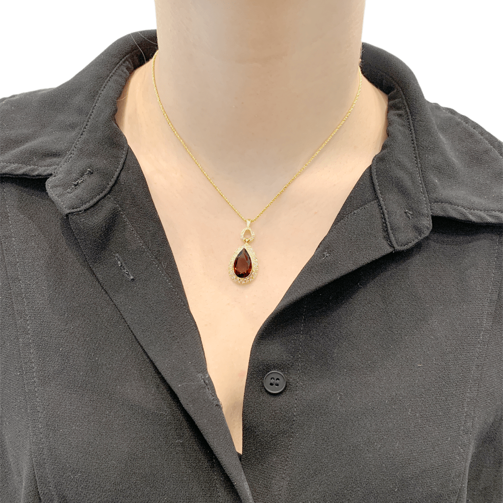 Collier H.Stern, or jaune, citrine et diamants. 8